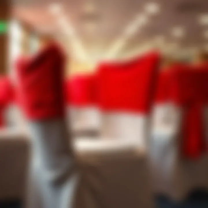 Magnificent Exploring the Aesthetic and Functional Appeal of Red Spandex Chair Sashes