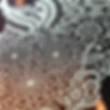 Intricate Pattern Design with Adhesive Mesh Stencils A beautifully crafted adhesive mesh stencil showcasing intricate patterns.