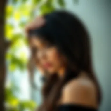 Aesthetic Benefits of Lace Front Wigs A beautifully styled lace front wig in a natural setting