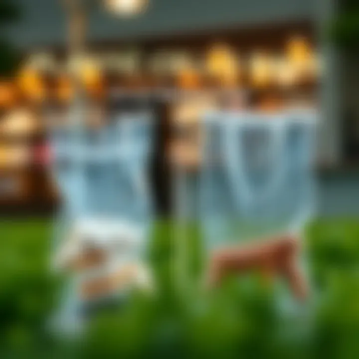 Sustainability Comparison: Plastic Cello Bags vs. Alternatives Visual comparison chart of plastic cello bags and eco-friendly alternatives, highlighting sustainability issues.