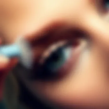 The Elegance of Outer Corner Eyelashes Elegant eye makeup showcasing outer corner eyelashes