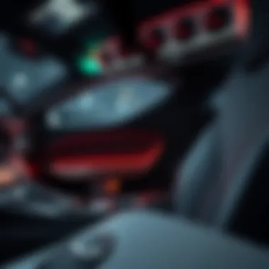 Automotive interior featuring 5D carbon fiber vinyl accents highlighting its aesthetic appeal.