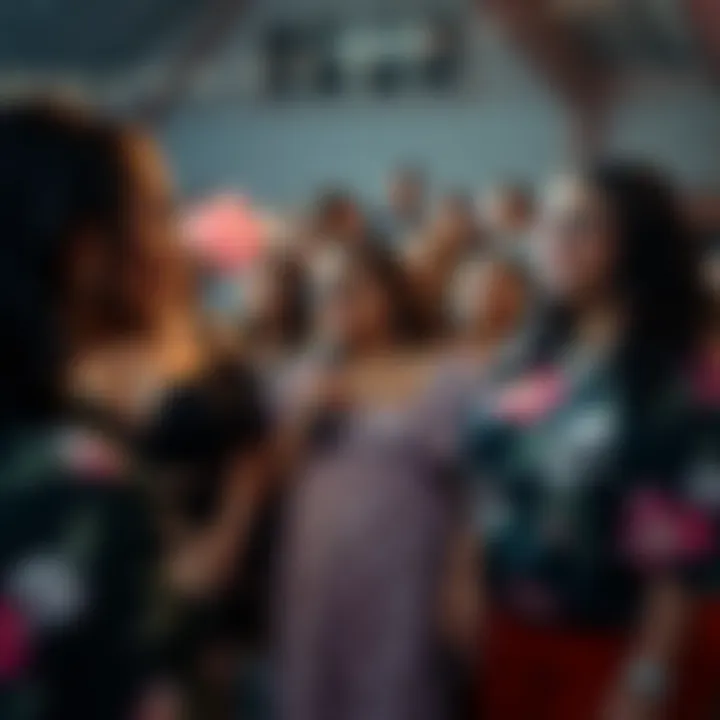 A community gathering celebrating body positivity in fashion