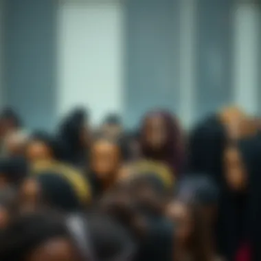 Diverse array of braided wigs in various styles and colors.