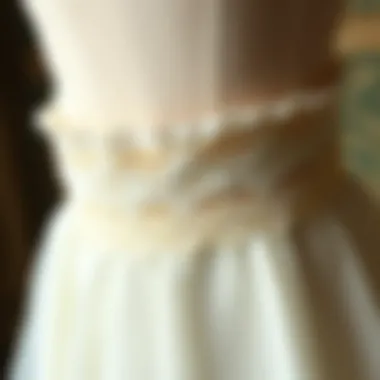 Vintage Elegance: The Timeless Charm of Lace in Bridal Garters A vintage bridal garter belt showcasing intricate lace and embroidery