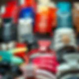 Diverse Design Collection of Claw Clips A display of assorted claw clips showcasing various designs and colors.