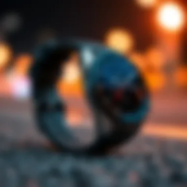 Sporty silicone watch band for active lifestyles