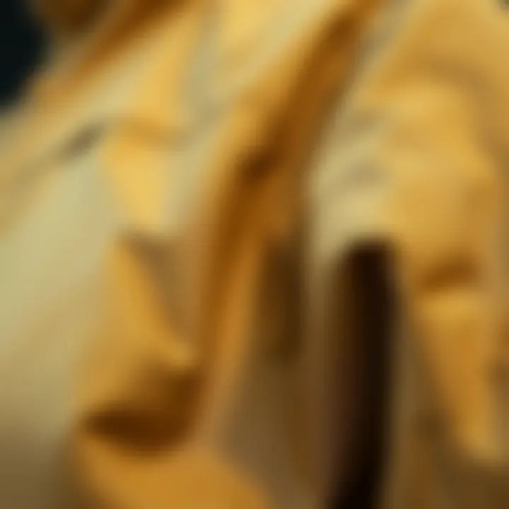 Premium Fabric Detail Close-up of the fabric texture and material of the jacket
