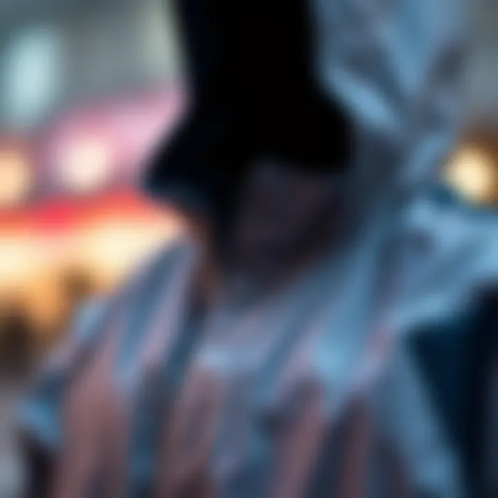 Detailed Fabric Texture of Windbreaker Close-up of fabric texture for plus size windbreaker with hood