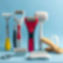 Variety of callus remover tools displayed