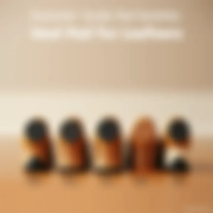 Comparison of Heel Pad Varieties Comparison of various heel pad types suitable for loafers.