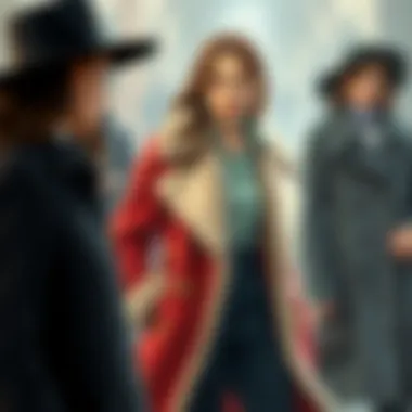 A Journey Through Duster History Historical fashion illustration showcasing the evolution of dusters