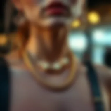 Contemporary Goldenthread jewelry worn as a fashion statement