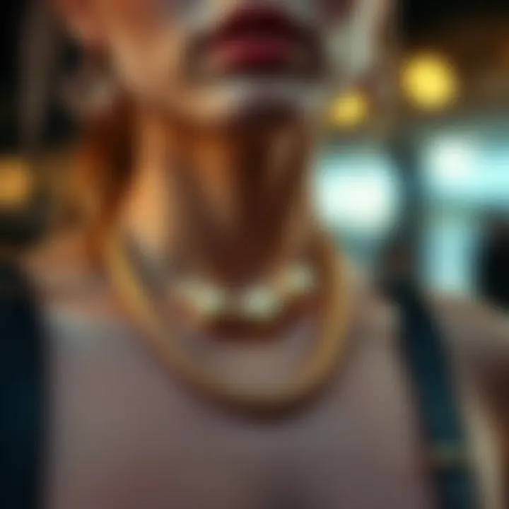 Contemporary Goldenthread jewelry worn as a fashion statement