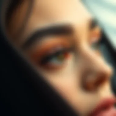 Application Method of Dual Magnetic Lashes Illustration of application method for dual magnetic lashes