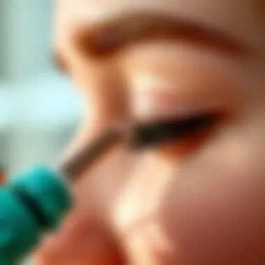 Maintenance of Dual Magnetic Lashes Close-up view of dual magnetic lashes in maintenance routine