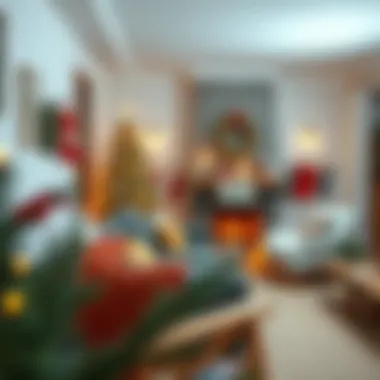 Cozy Living Room Decor Thoughtfully arranged Christmas decorations showcasing a cozy living room
