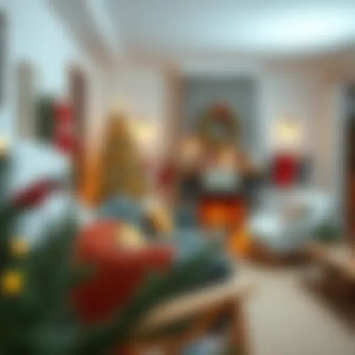 Cozy Living Room Decor Thoughtfully arranged Christmas decorations showcasing a cozy living room