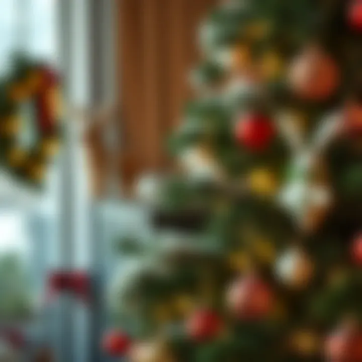 Eco-Friendly Christmas Tree Sustainable Christmas tree decorated with eco-friendly ornaments