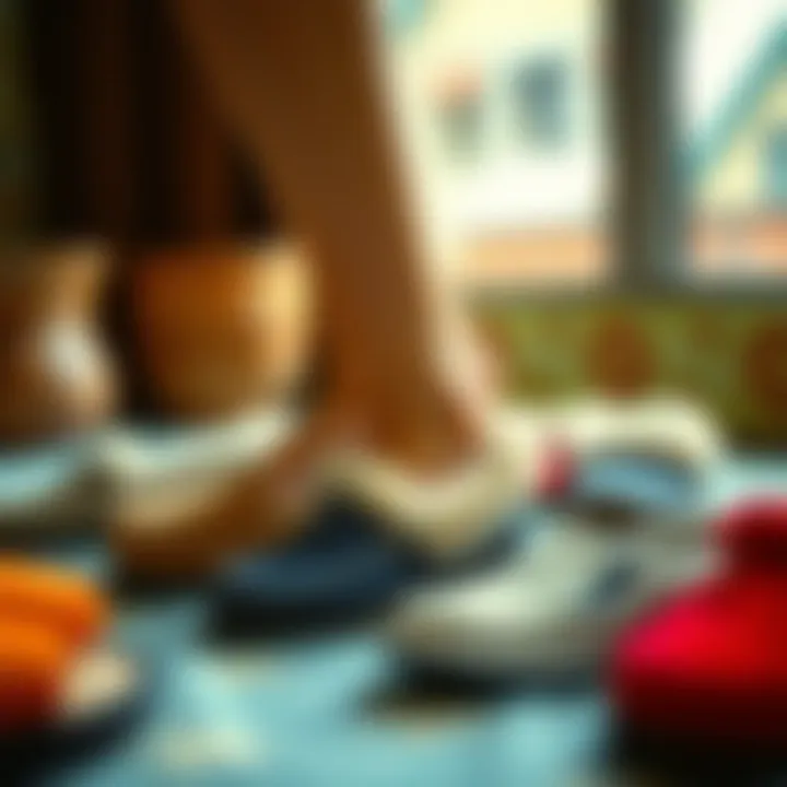 From Past to Present: The Evolution of Slipper Styles Historical evolution of slippers displayed through various styles over the decades