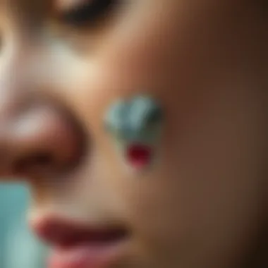 Cultural symbols and meanings associated with snake bite piercings depicted artistically.