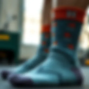 Luxurious fabric and textures used in custom socks production