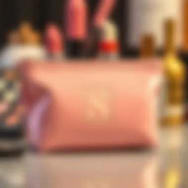 Personal Touch: Monogrammed Makeup Pouch Personalized makeup pouch with initial monogram