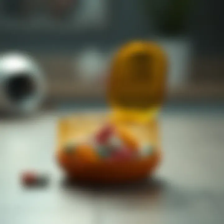 Modern decorative pill container that blends art and utility