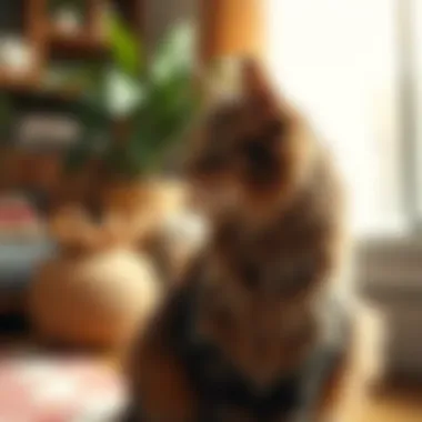 Maintaining cleanliness in a cat-friendly home