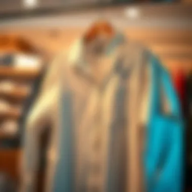 Stylish plus size shirt on a hanger