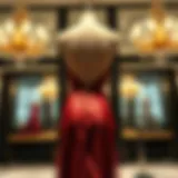 Elegant Presentation of Backless Deep V Dress Elegant presentation of a backless deep V dress on a mannequin