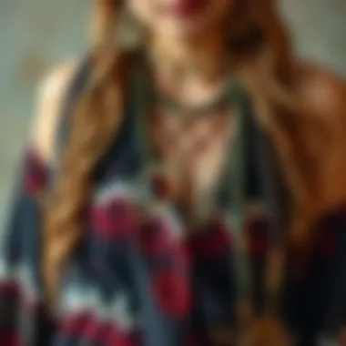 Unique Accessories for Bohemian Attire An assortment of unique accessories complementing bohemian attire