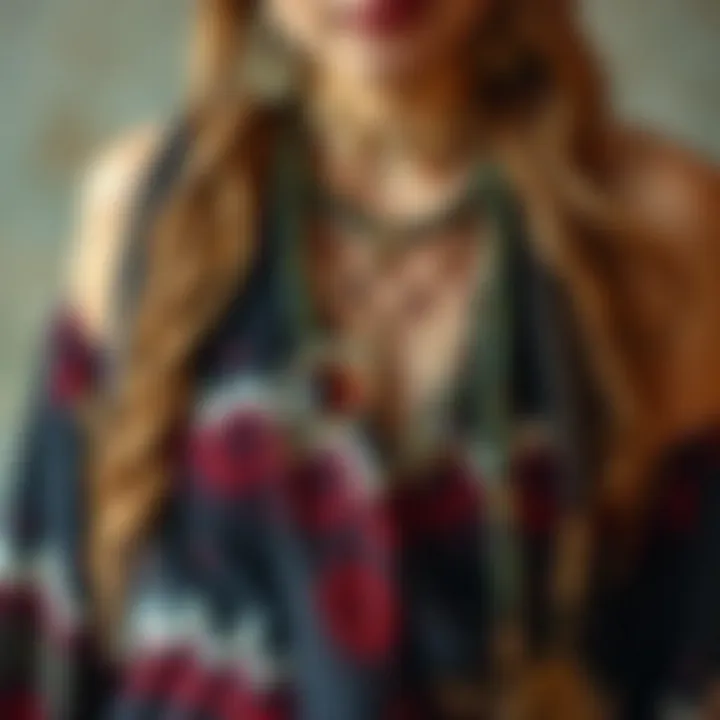 Unique Accessories for Bohemian Attire An assortment of unique accessories complementing bohemian attire