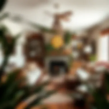 Cozy Bohemian Farmhouse Living Room A cozy bohemian farmhouse living room featuring layered textiles and eclectic decor