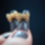 Elegant bow nail charms showcasing intricate designs