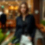 Elegant casual blazer in a trendy setting