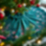 Luxurious Velvet Tree Skirt Luxurious velvet tree skirt with intricate embroidery