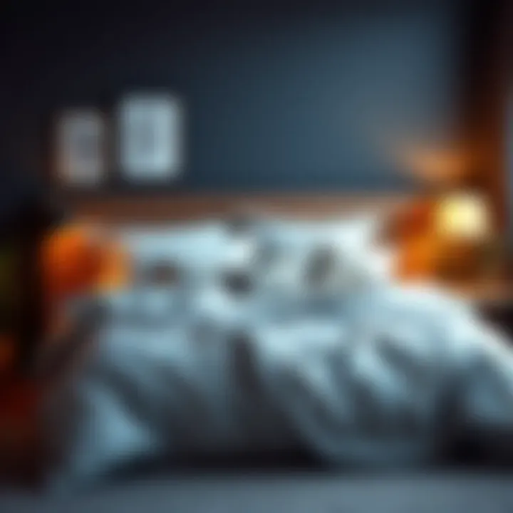 A cozy bedroom setup highlighting bedding choices