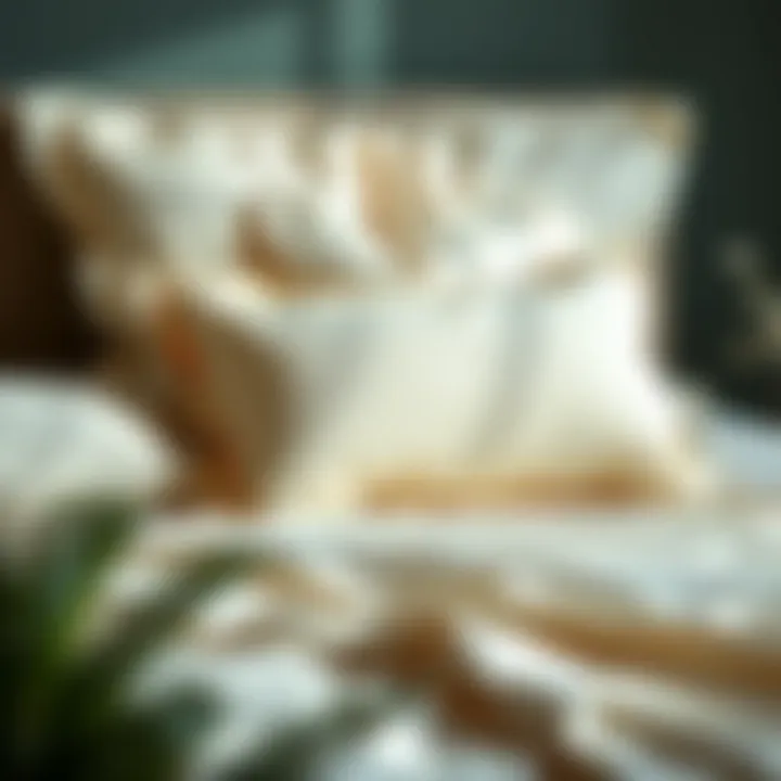 Elegant pillowcase designs arranged aesthetically