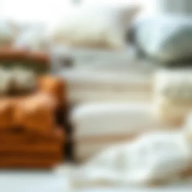 A variety of sheets showcasing different materials and textures