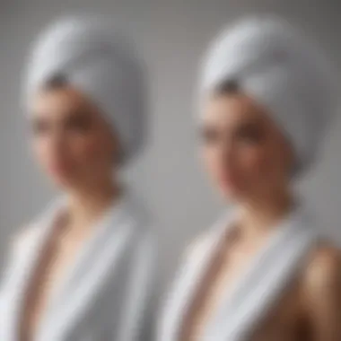 Comparison of turban towel and traditional towel