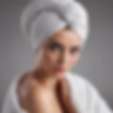 Stylish turban towel wrapped elegantly