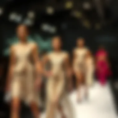 Fashion Forward: Fish Scale Textiles on the Runway Fashion show featuring models displaying fish scale clothing