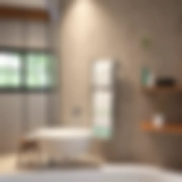 Versatile Installation Techniques Innovative installation of a floating towel rack showcasing versatility