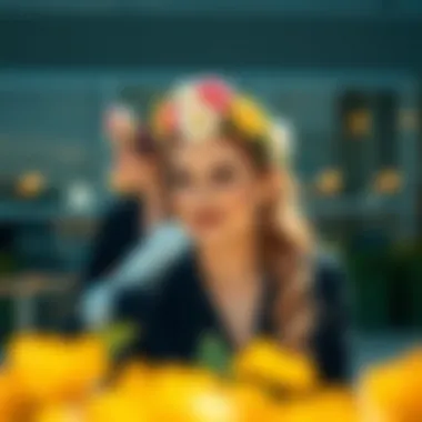 Styling Tips for Floral Headbands in Contemporary Fashion Stylish ensemble featuring floral headbands in modern fashion