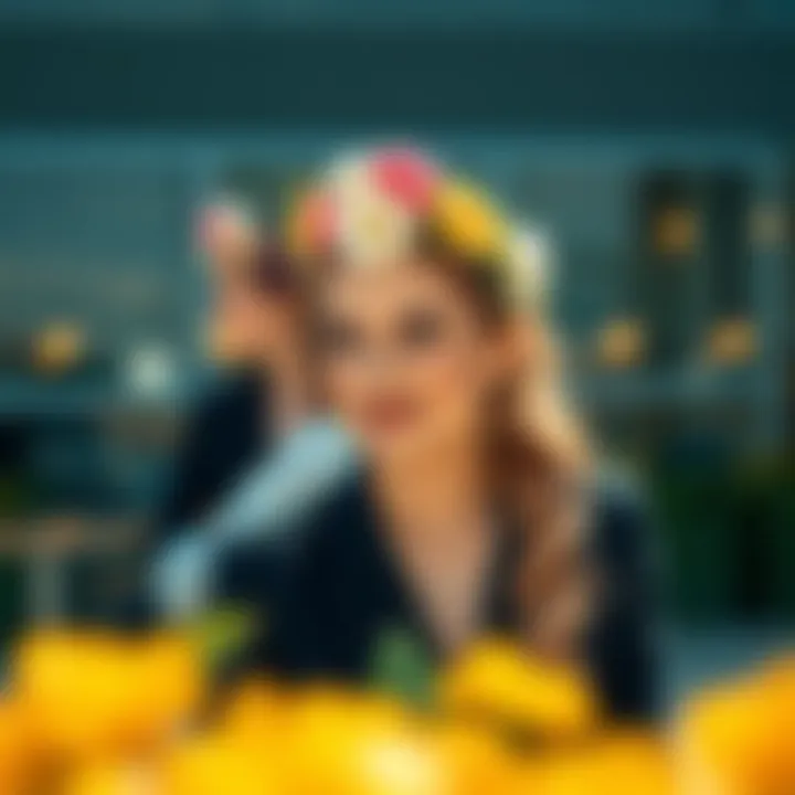 Styling Tips for Floral Headbands in Contemporary Fashion Stylish ensemble featuring floral headbands in modern fashion