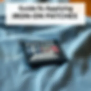 Guide for Applying Iron-On Patches Step-by-step guide for applying iron-on patches on fabric