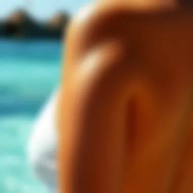 Fabric Texture Insights Close-up of fabric texture used in high back tankinis