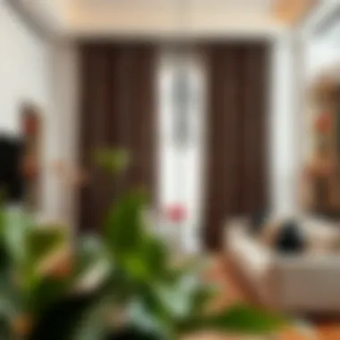 Leopard Print Elegance in Interior Design Stylish leopard print blackout curtains in a modern living room