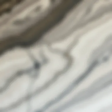 Close-up of textured marble wallpaper showcasing intricate patterns